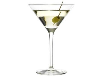 Veiling - Martiniglazen set van 6 I transparante cocktailgla, Nieuw