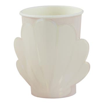Bekers Schelp 250ml 8st, Verzenden, Nieuw