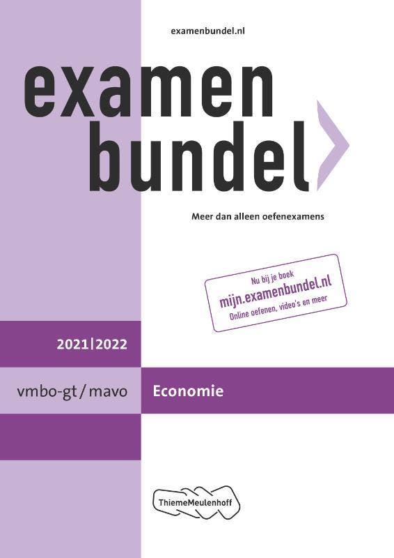 Examenbundel / vmbo-gt/mavo Economie 2021/2022 9789006491340, Boeken, Schoolboeken, Gelezen, Verzenden