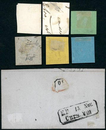 Baden 1851/1853 - Lot van de eerste en tweede uitgave met, Gestempeld