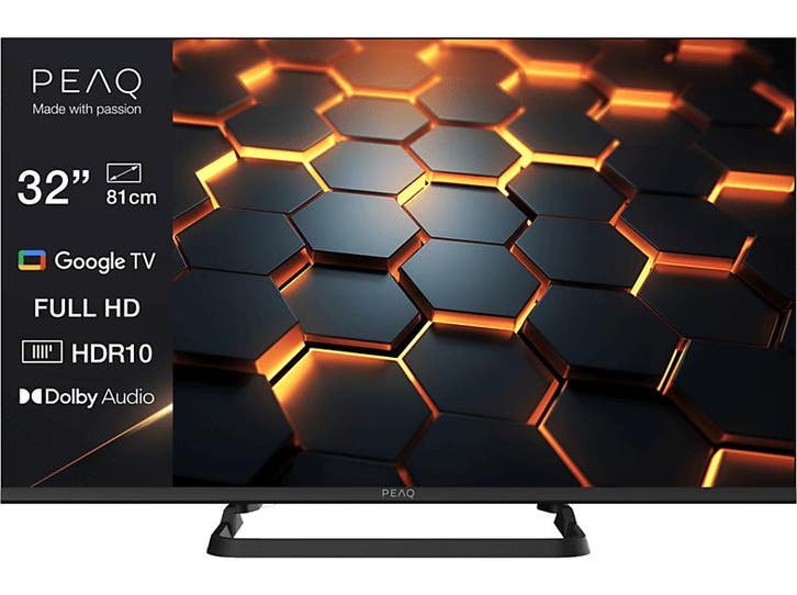Peaq -  Tv Google 32 32gf-5025c - Zwart, Audio, Tv en Foto, Televisies, 80 tot 100 cm, 80 tot 100 cm, Nieuw, Overige merken, Verzenden