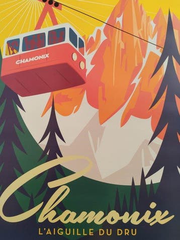 Monsieur Z - Affiche originale Chamonix - Laiguille du