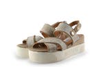 Mustang Sandalen in maat 38 Beige, Verzenden, Beige, Sandalen of Muiltjes, Zo goed als nieuw