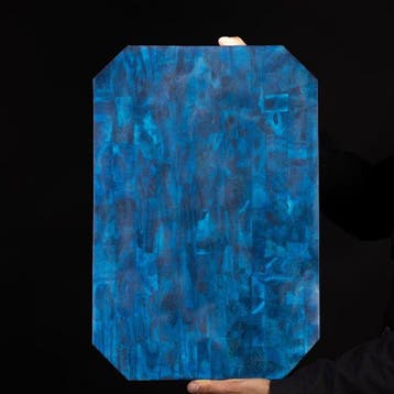 Blauw koraal mozaïek sushi bord 46×31 cm. - Koraal - Vassoio, Verzamelen