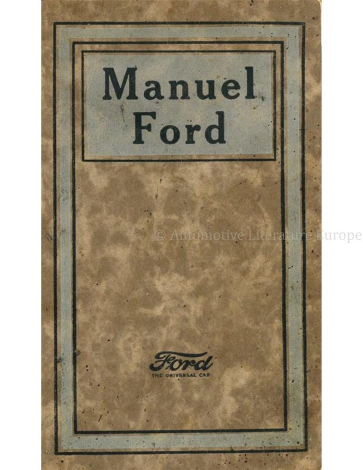 1923 T-FORD INSTRUCTIEBOEKJE FRANS, Autos : Divers, Modes d'emploi & Notices d'utilisation
