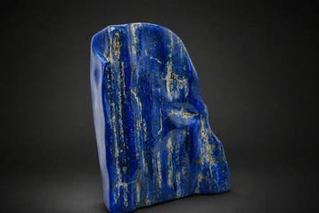 Prachtig abstract lapis lazuli vrijvormig object – Deep Blue