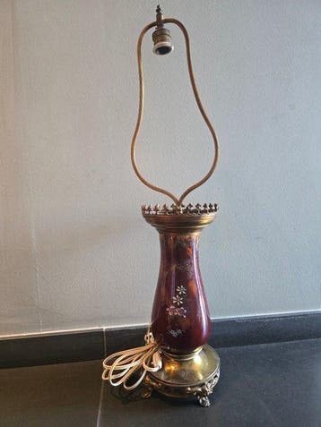 BFK - Lamp - Creamware - 19e; Napoléon III