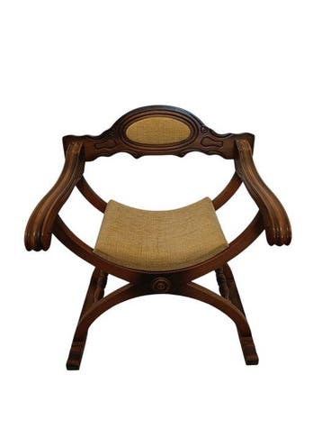 Girolamo Savonarola - Chaise pliante - Savonarola - Noyer -, Antiquités & Art