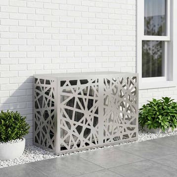 vidaXL Air Conditioner Hoes zilver 90 x 40 x 60 cm Roestvrij, Verzenden