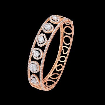 Armband - 18 karaat Roségoud - 4.83ct. tw. Diamant, Nieuw