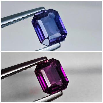 Sans prix de réserve Violet, Bleu Saphir - 1.08 ct -, Handtassen en Accessoires, Edelstenen, Nieuw