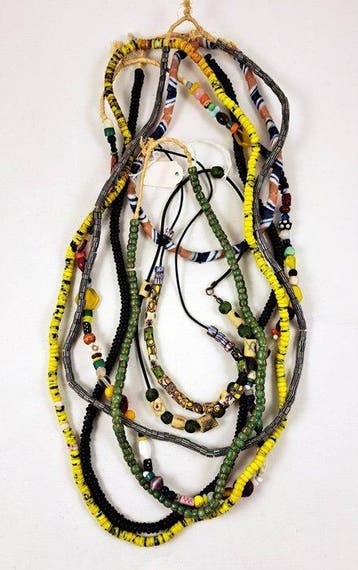 Acht kralenstrengen - handelskralen - Senegal, Antiek en Kunst