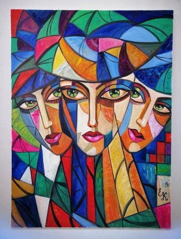 Elena Khmeleva - Mixed emotions of the Lady in the hat