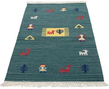 Kelim - Tapis - 160 cm - 90 cm - Couleurs naturelles
