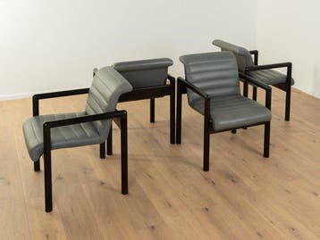 Flototto - Eetkamerstoel (4) - Hout, Leder - Postmoderne