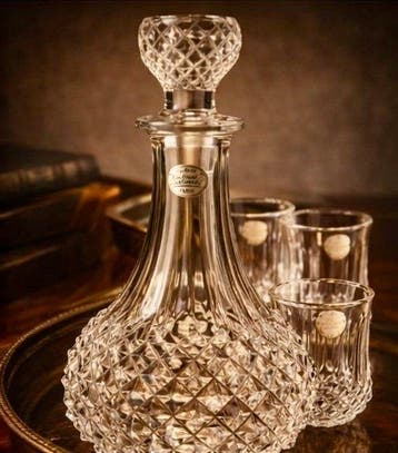 Cristal dArques - Service à liqueur (7) - Cristal - Carafe