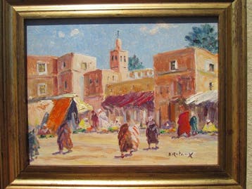 Retaux Bruno (1947) - Bled au Maroc vers Marrakech, Antiquités & Art