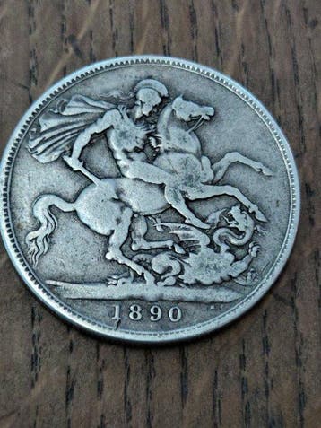 Verenigd Koninkrijk. Victoria. Crown 1890 London (Zonder