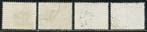 Italie 1944 - Timbres à taxe de 5, 25, 40 et 50 centimes, Gestempeld