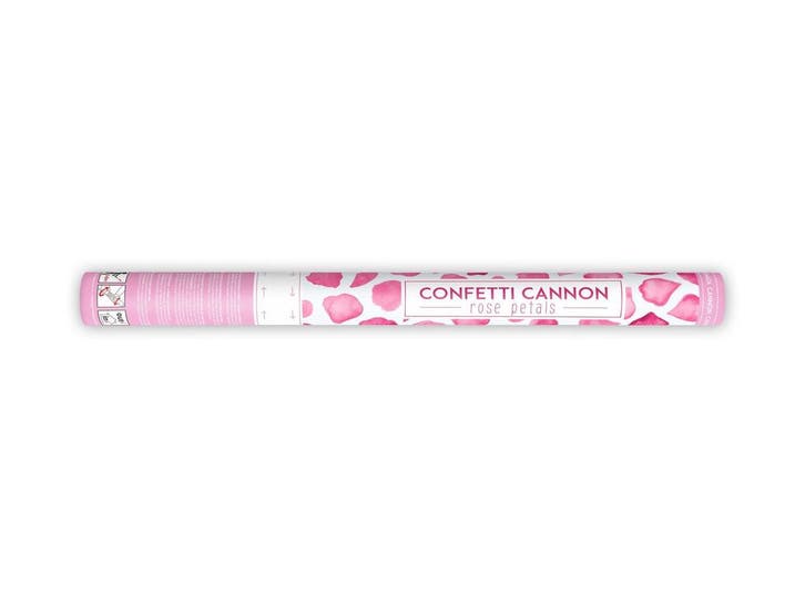 Confetti Kanon Roze Rozenblaadjes 60cm, Hobby en Vrije tijd, Feestartikelen, Nieuw, Verzenden