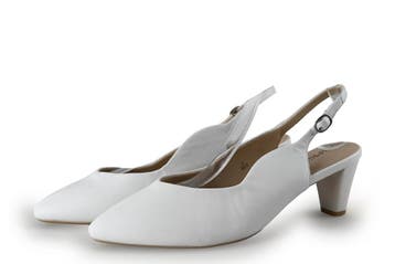 Caprice Slingbacks in maat 40½ Wit, Verzenden, Wit, Zo goed als nieuw, Caprice