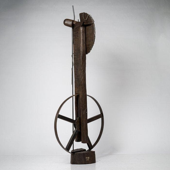 Karol Dusza (XX-XXI) - SUPER LARGE- Don Kichote 211 cm 30kg, Antiquités & Art, Art | Objets design