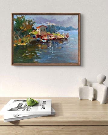 Yuriy Suprunchuk (1961) - Port for boats and yachts, Antiek en Kunst
