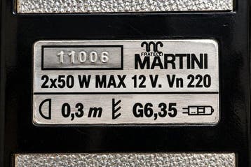 Fratelli Martini - Tafellamp - Metaal - Mod. BANKER Nr.11006