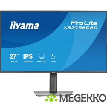 Iiyama ProLite XB2796QSC-B1 27  Quad HD IPS USB-C Monitor, Verzenden, Nieuw