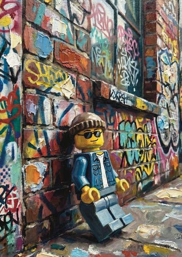 SDIMART - Punk Guy Lego Style Exclusive Limited Edition, Nieuw