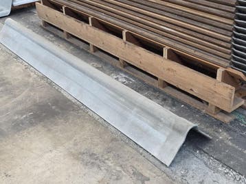 6x (40x) Vezelcement hulpstukken voor golfplaten SVK, Nieuw