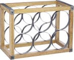 2dekans | Kitchencraft Wijnrek Industrial Kitchen 34 X 17,5, Huis en Inrichting, Woonaccessoires | Wijnrekken, Ophalen of Verzenden