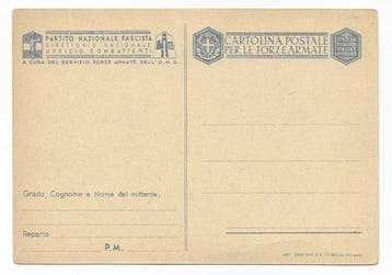 Italië - Militaire WOII geïllustreerde Boccasile -, Verzamelen, Gelopen