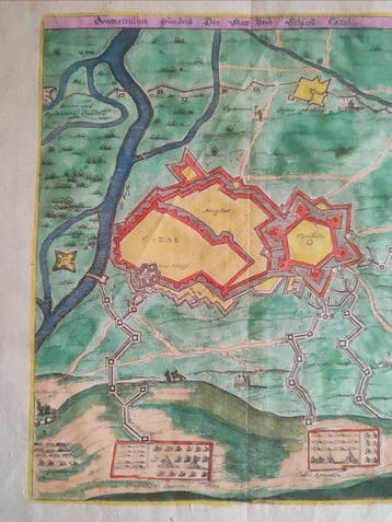 Italië - Casale Monferrato; Matthäus Merian (1593 – 1650) -