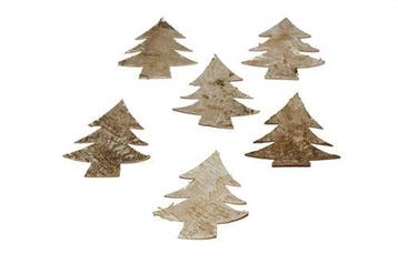 Kerstboom Groot Schors Berk Naturel 48 cm, Nieuw