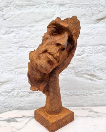 Beeldje - Abstract face art - IJzer