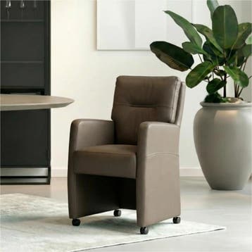 Set van 8 Leren eetkamerstoelen Sharp - Toledo Moss, Ophalen of Verzenden