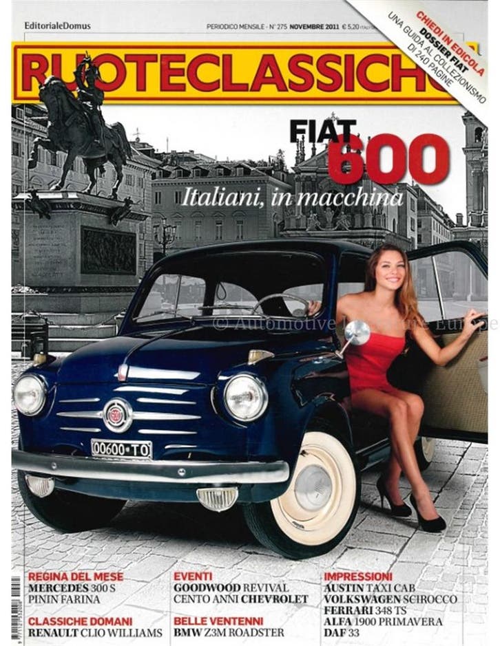 2011 RUOTECLASSICHE MAGAZINE 275 ITALIAANS, Livres, Autos | Brochures & Magazines