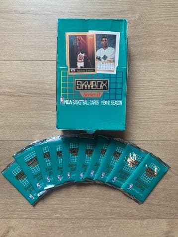 1990/91 Skybox Basketball Cards Michael Jordan, Magic, Nieuw