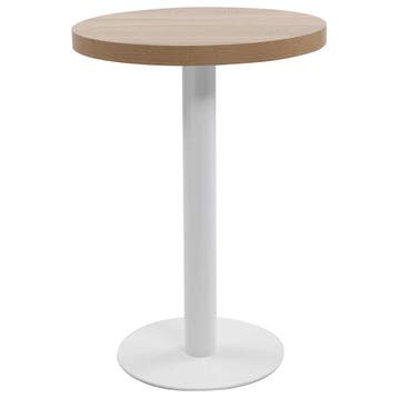 vidaXL Bistrotafel 60 cm MDF lichtbruin, Verzenden