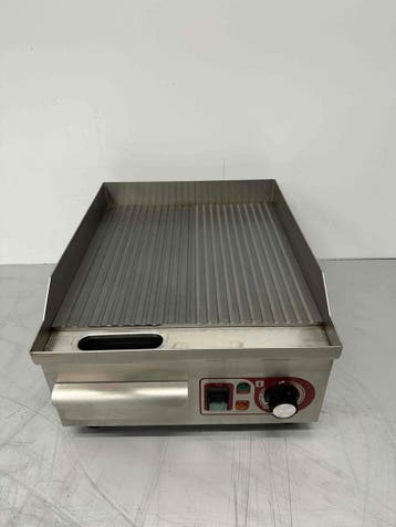 Acier inoxydable Plaque de gril Grille striée 36 cm 230V, Verzenden