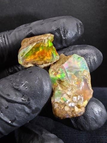 58cts Crystal Opal Specimen Ruw- 11.6 g - (2)