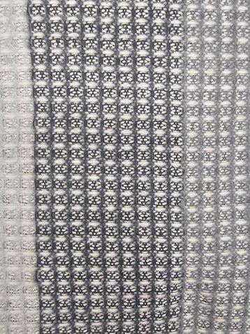 Exclusieve plaid met wafelstructuur, geribd gestreept in