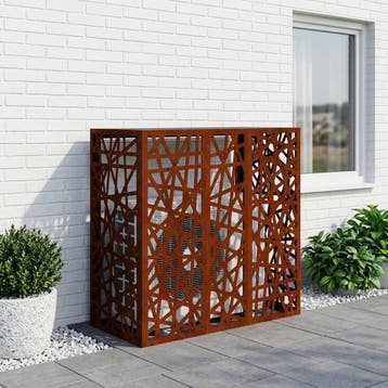 vidaXL Air Conditioner Hoes Roestkleurig 110 x 50 x 105 cm, Verzenden, Nieuw