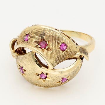 Bague - 14 carats Or jaune - rubis, Bijoux, Sacs & Beauté, Bagues