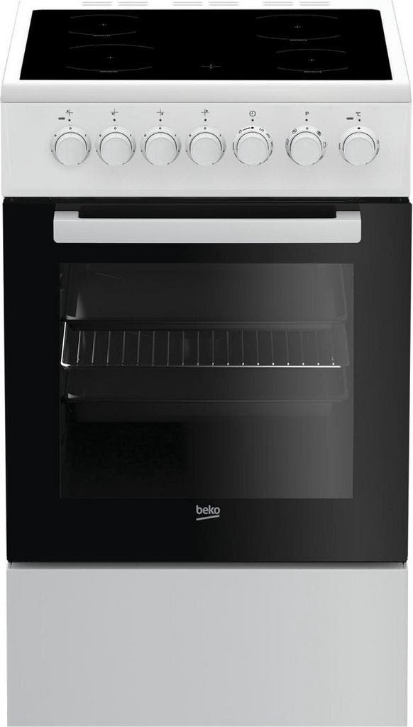 Beko FSM57100GW - Keramisch fornuis - 50 cm breed, Elektronische apparatuur, Fornuizen, Ophalen of Verzenden