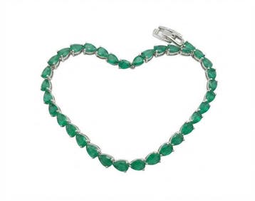 Zonder minimumprijs - Tennis armband Zilver - 8.10ct. tw.