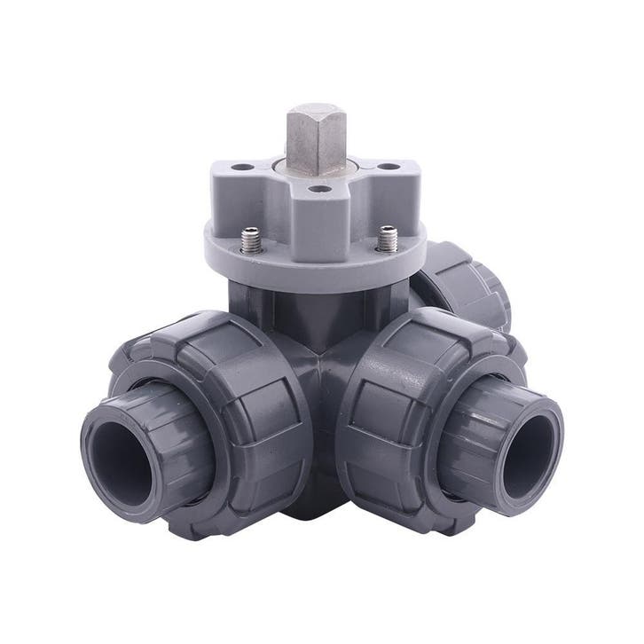 Wartelontwerp 50 mm T-boring 3-Weg PVC Kogelkraan ISO-Top 10, Bricolage & Construction, Bricolage & Rénovation Autre, Envoi