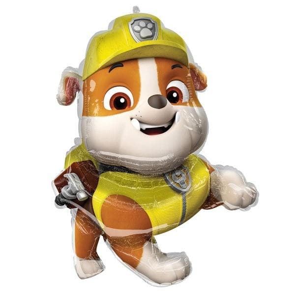 Paw Patrol Helium Ballon Rubble Leeg 81cm, Hobby en Vrije tijd, Feestartikelen, Nieuw, Verzenden