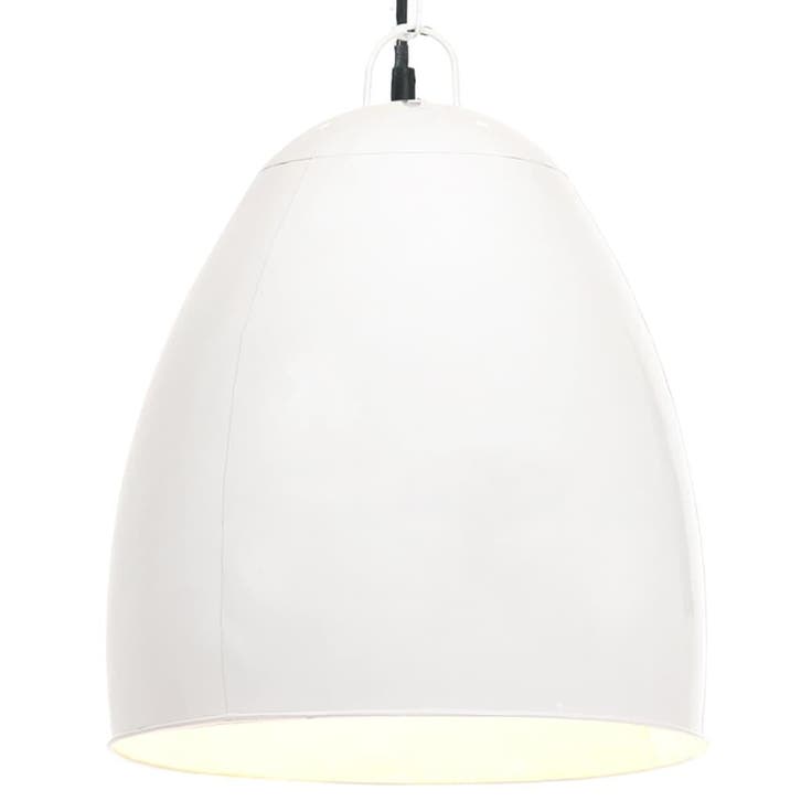 vidaXL Hanglamp industrieel rond 25 W E27 42 cm wit, Huis en Inrichting, Lampen | Overige, Nieuw, Verzenden